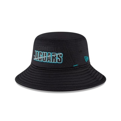 Jacksonville Jaguars Gorra | New Era NFL Official Summer Sideline Stretch Bucket Hat Mexico - Negros